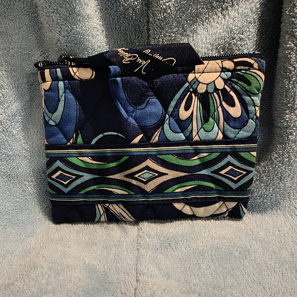 Vera Bradley Blue and Green Quilted Women's Wallet